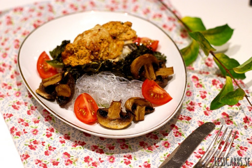 Fisk med Lesscarbs italienska sås