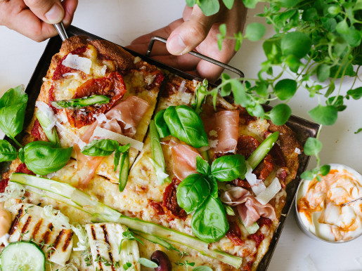 Halloumipizza