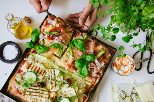 Halloumipizza