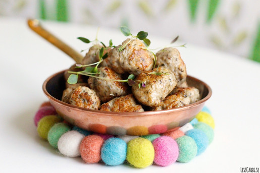 Kycklingköttbullar med timjan och vitlök