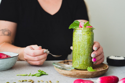 Rädisblast pesto