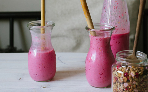 Jordgubb- och chokladsmoothie