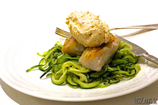 Zoodles med torsk