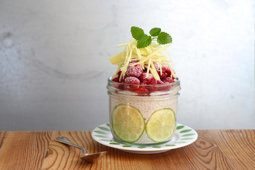 Chiapudding med ingefära