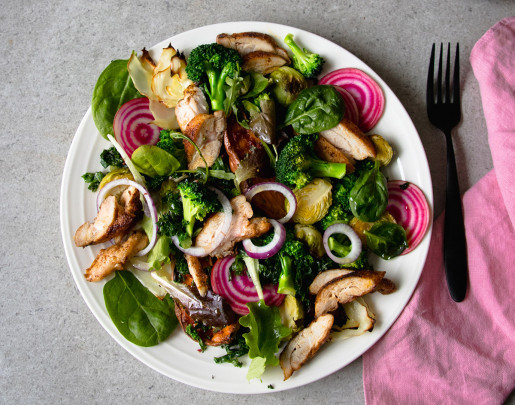 Kål- och kycklingsallad