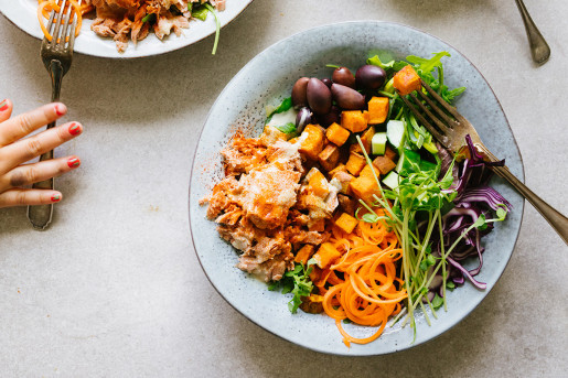 tonfisksallad med tahini