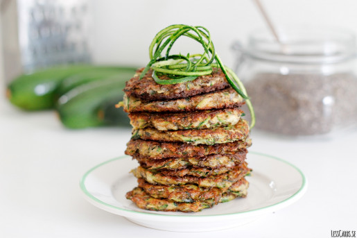 Halloumi och zucchinibiffar